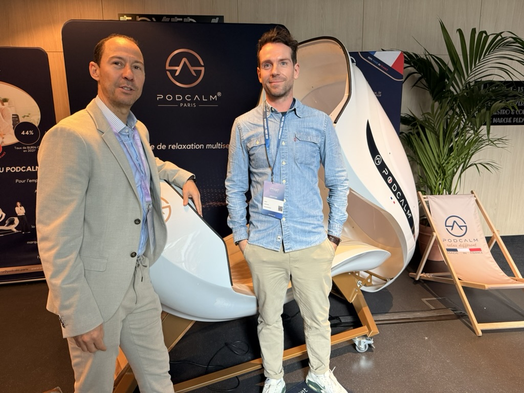 Dr Cédric Guéguen au stand Podcalm Paris